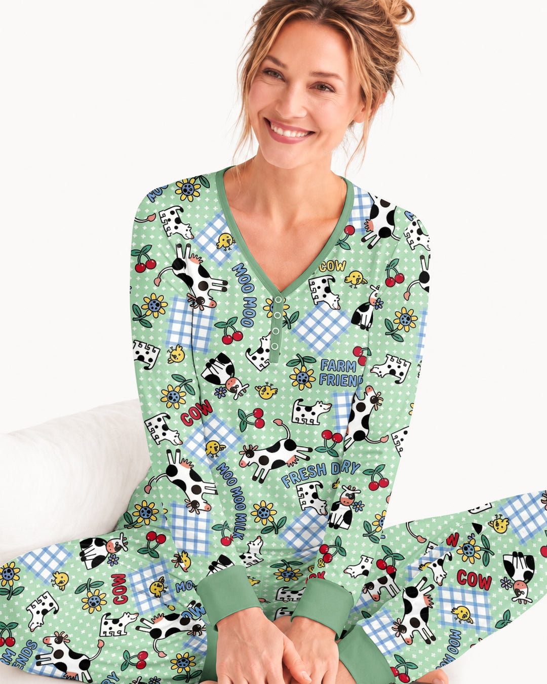 Moo Moo Chick Bamboo Women Pajama Set