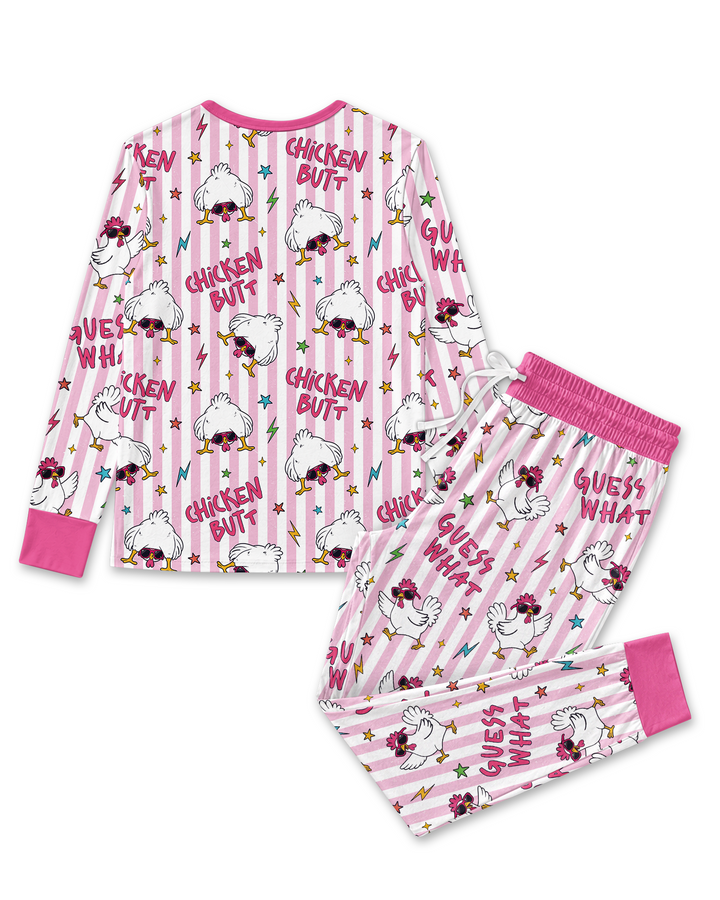Guess What? Chicken Butt! Bamboo Women Pajama Set