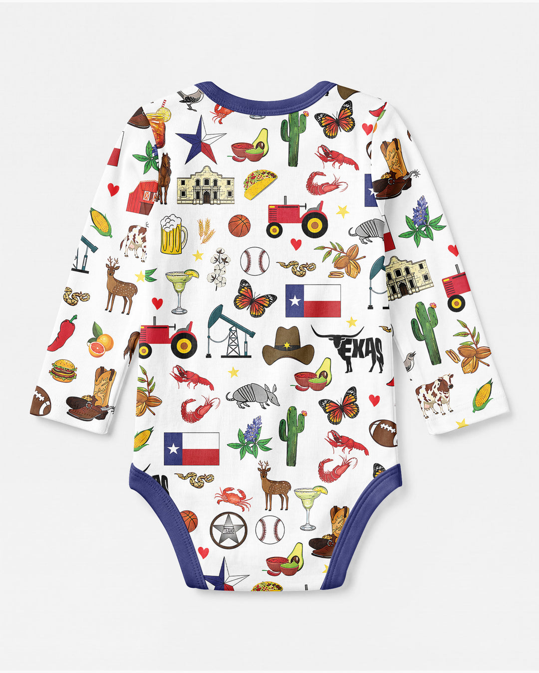 Texas Map  Bamboo Bodysuit