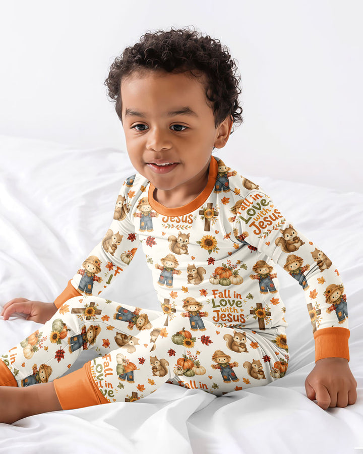 Template Bamboo Two Piece Long Sleeve Pyjamas Set