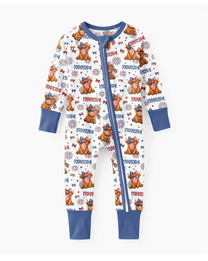 Moo-Rica Cowgirl Bamboo Convertible Zippy