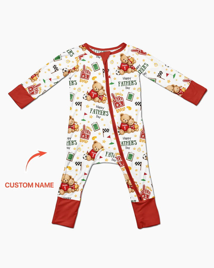 You're #1 Dad Daddy & Me Matching Bamboo Convertible Zippy