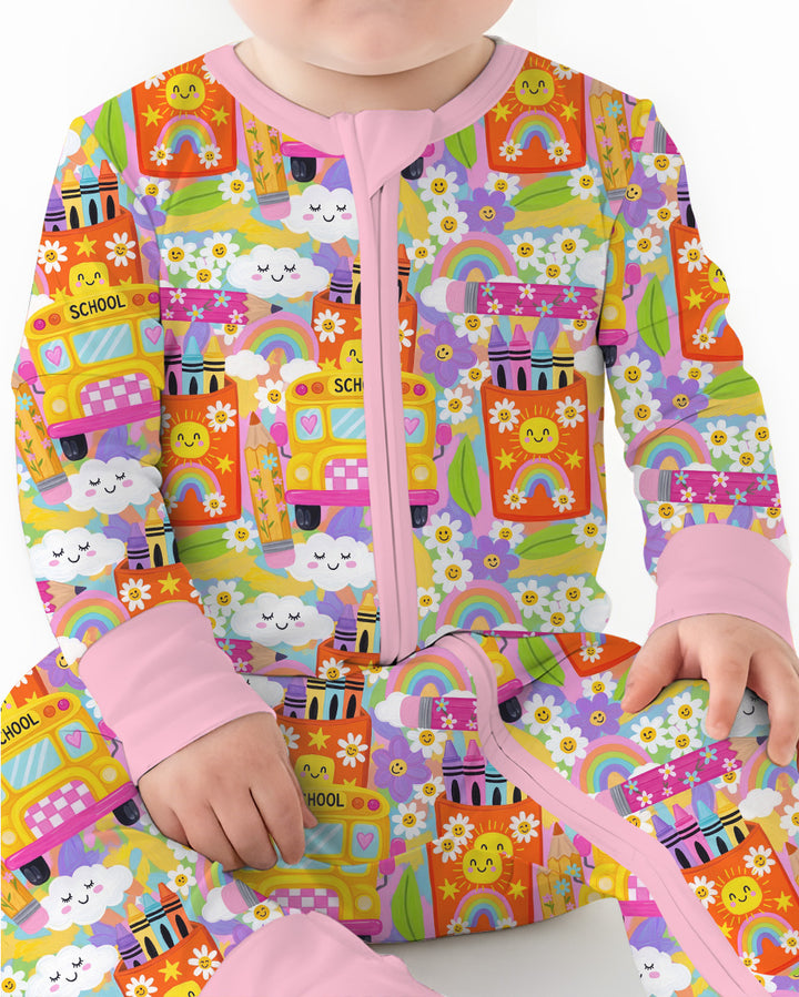 Retro Happy Classroom Bamboo Convertible Zippy