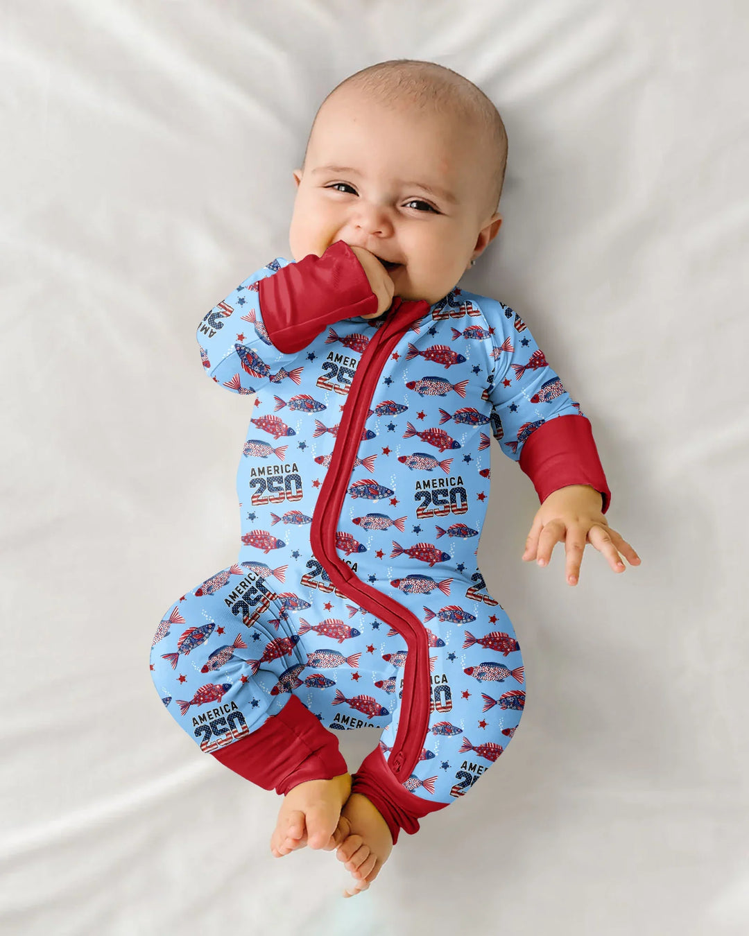 Stars and Stripes Fish Bamboo Convertible Zippy