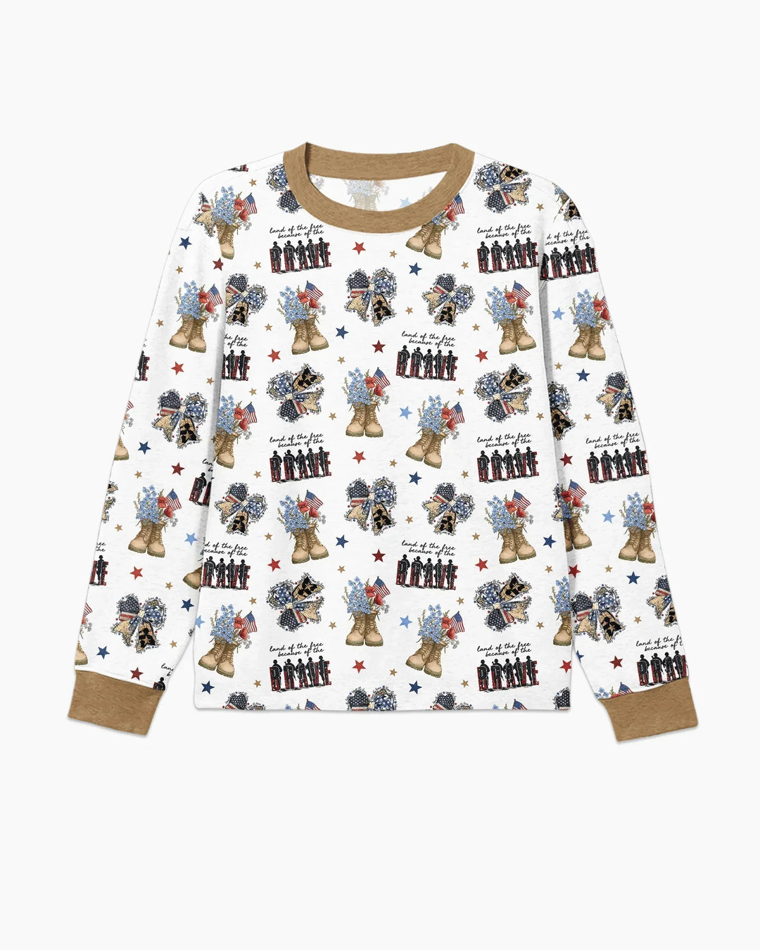 Honor the Brave Family Matching Bamboo Men's Pajama Set