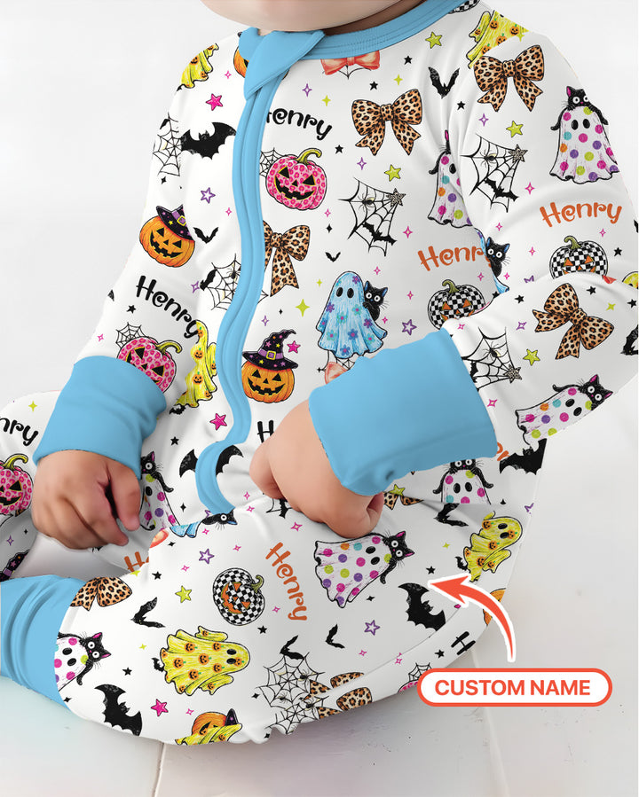 Custom Name Coquette Summerween Bamboo Convertible Zippy