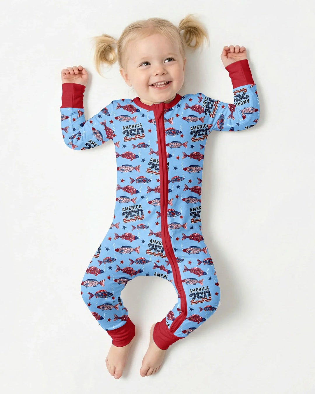 Stars and Stripes Fish Bamboo Convertible Zippy