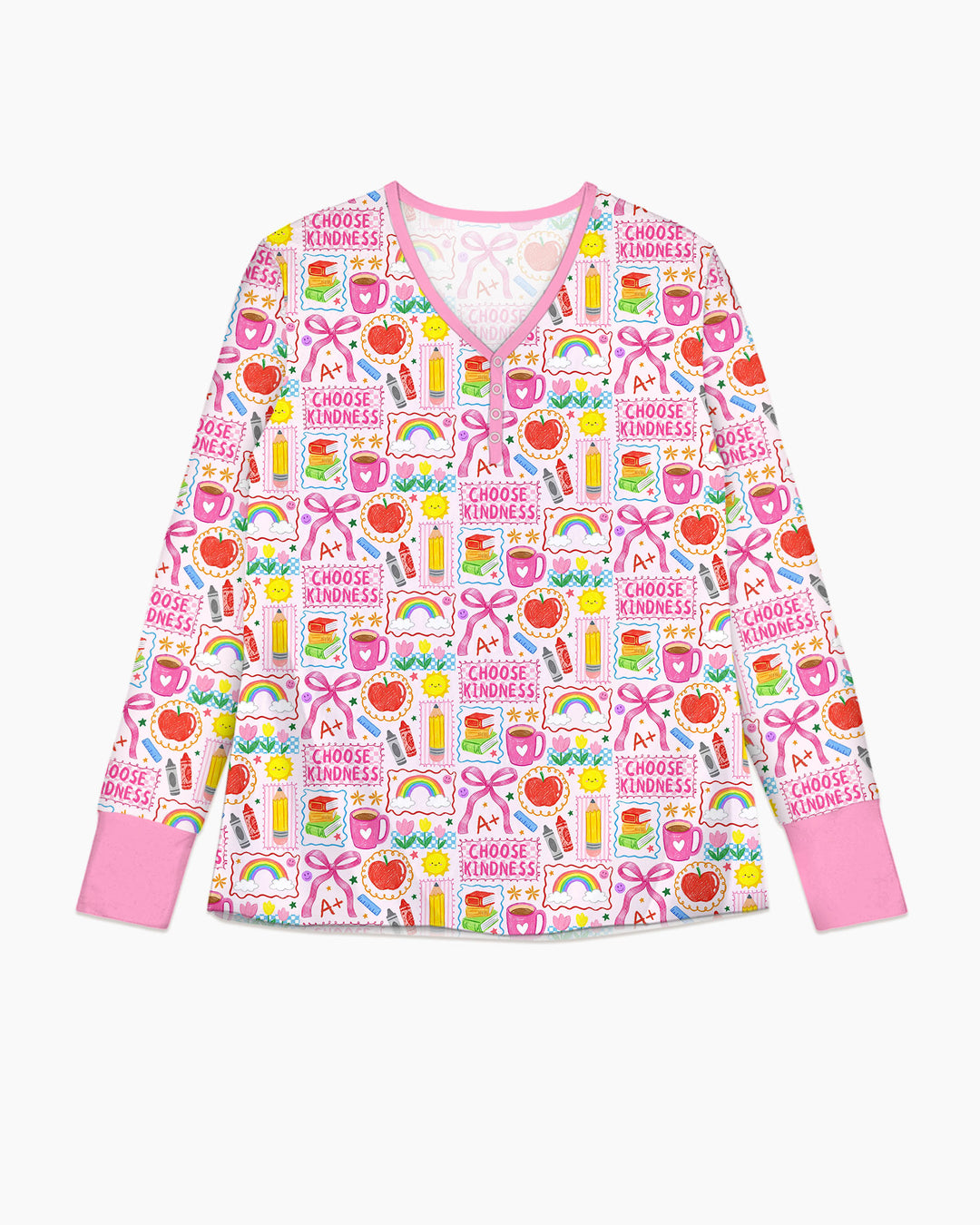 Kindness School Girl Bamboo Women Pajama Set