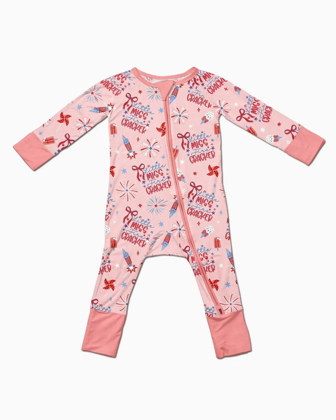 Little Miss Firecracker 4th July Bamboo Convertible Zippy