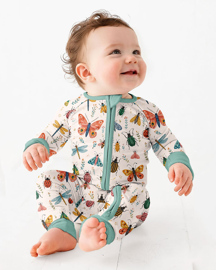 Folk Art Insects Bamboo Convertible Zippy