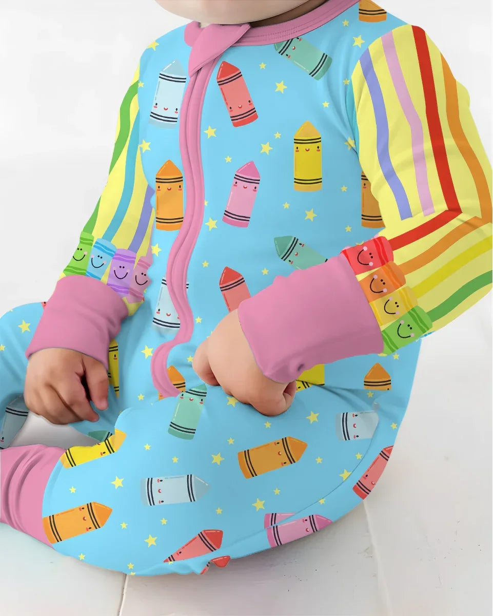 Happy Crayon Friends Bamboo Convertible Zippy