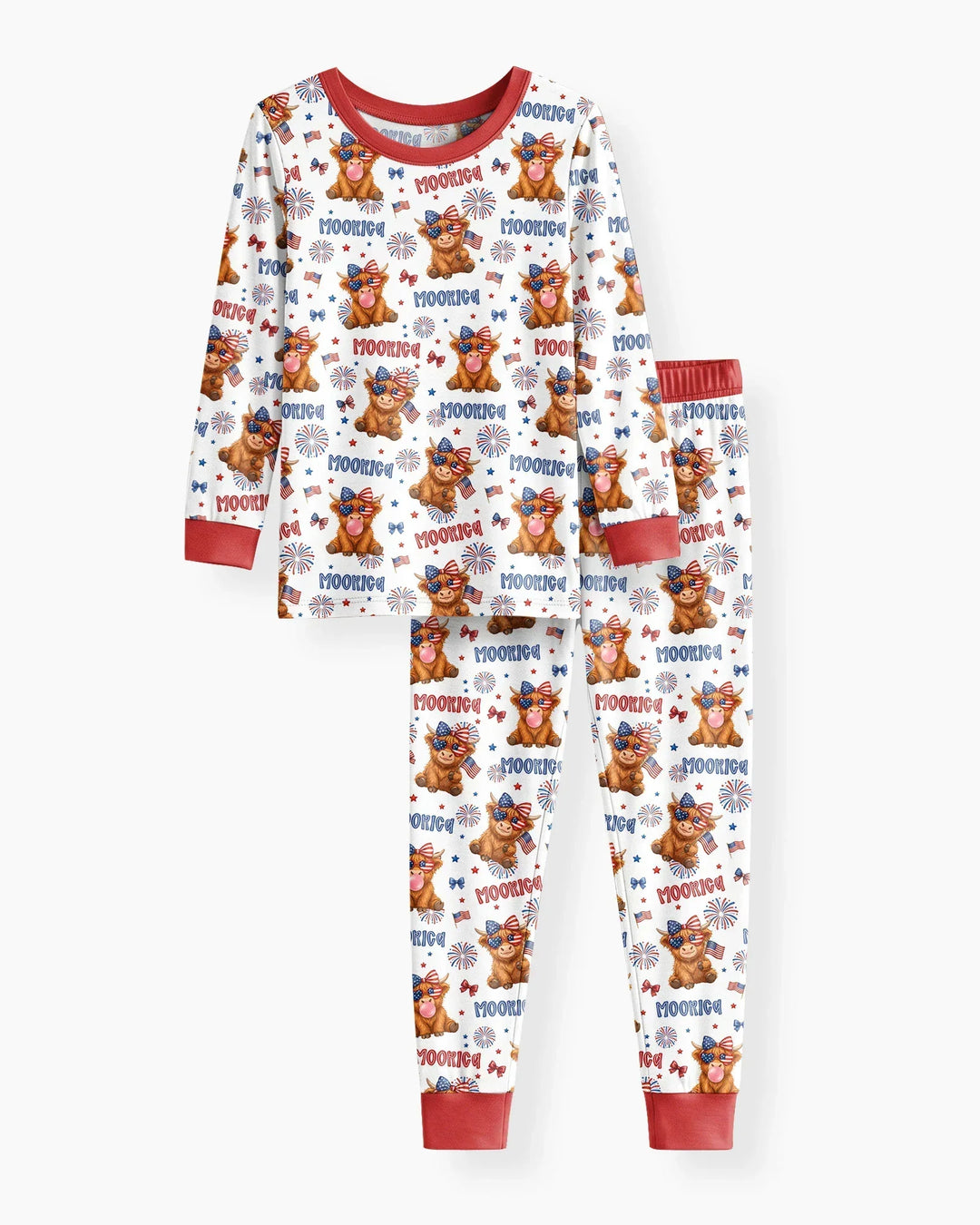 Moo-Rica Cowgirl Bamboo Two Piece Long Sleeve Pajama Set