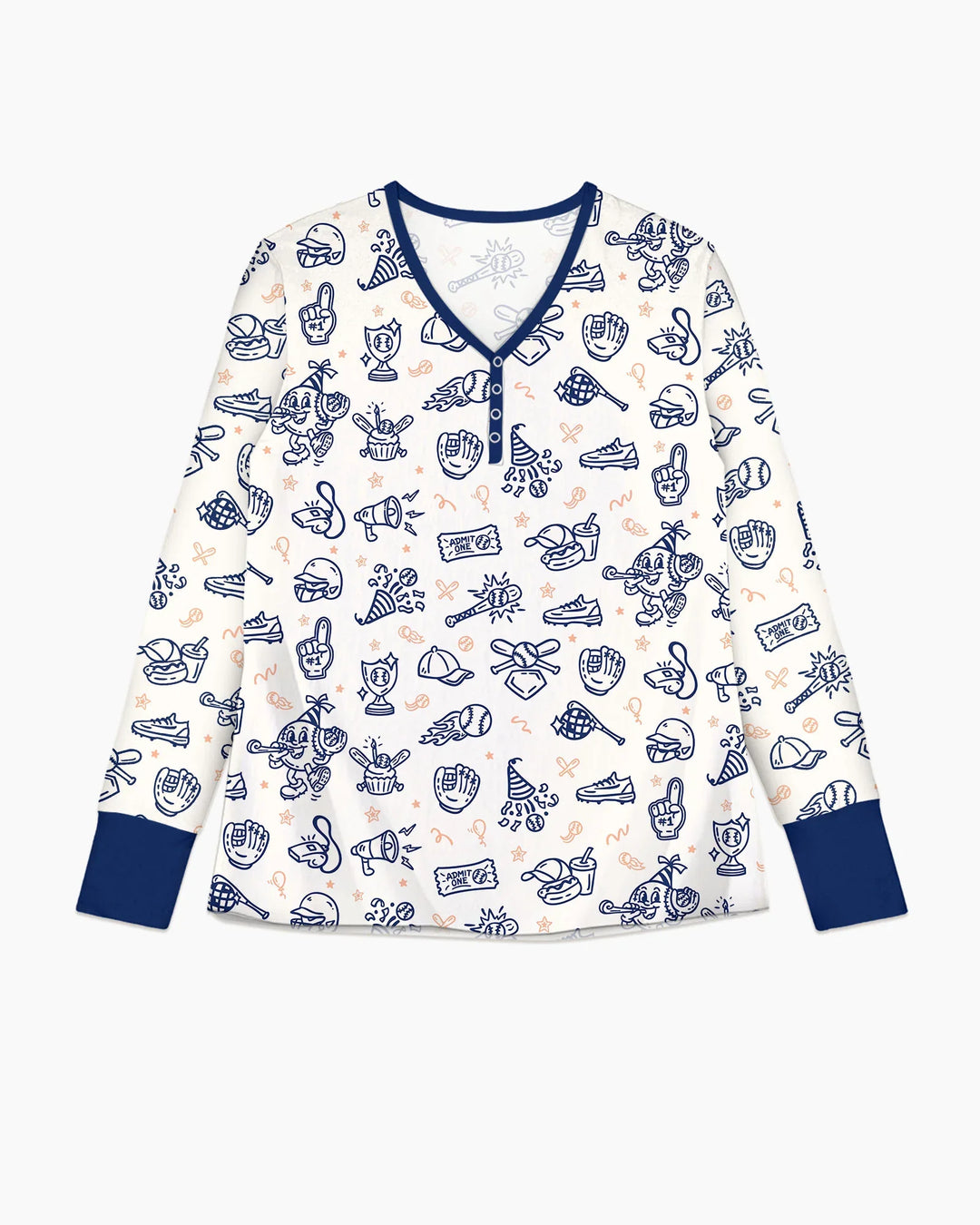 Ballpark Bash Bamboo Women Pajama Set
