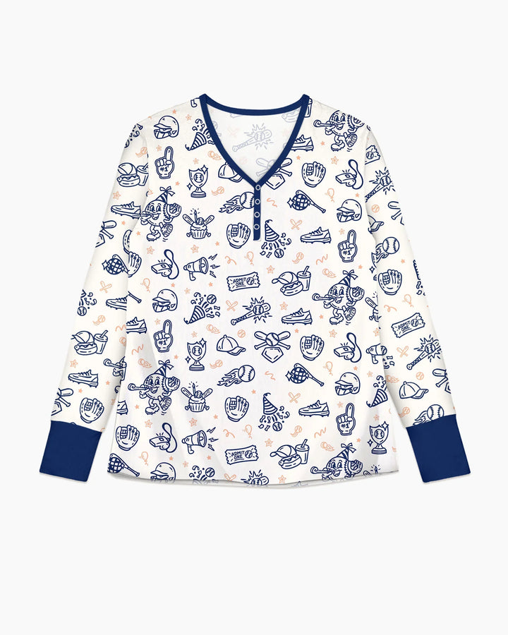 Ballpark Bash Bamboo Women Pajama Set