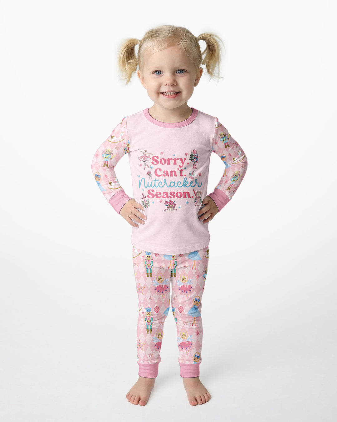 Sorry Can't Nutcracker Season Ballet Christmas Bamboo Two Piece Long Sleeve Pajama Set