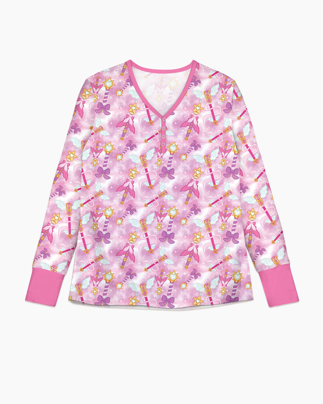 Kawaii Magical Girl Wand Bamboo Women Pajama Set