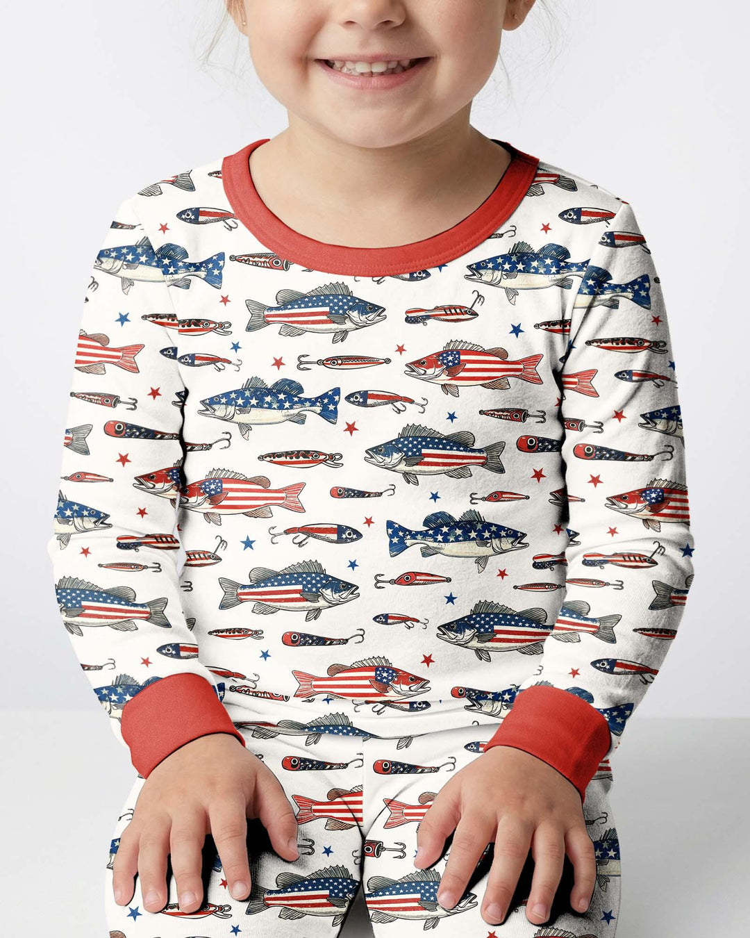 Hooked On Freedom Bamboo Two Piece Long Sleeve Pajama Set