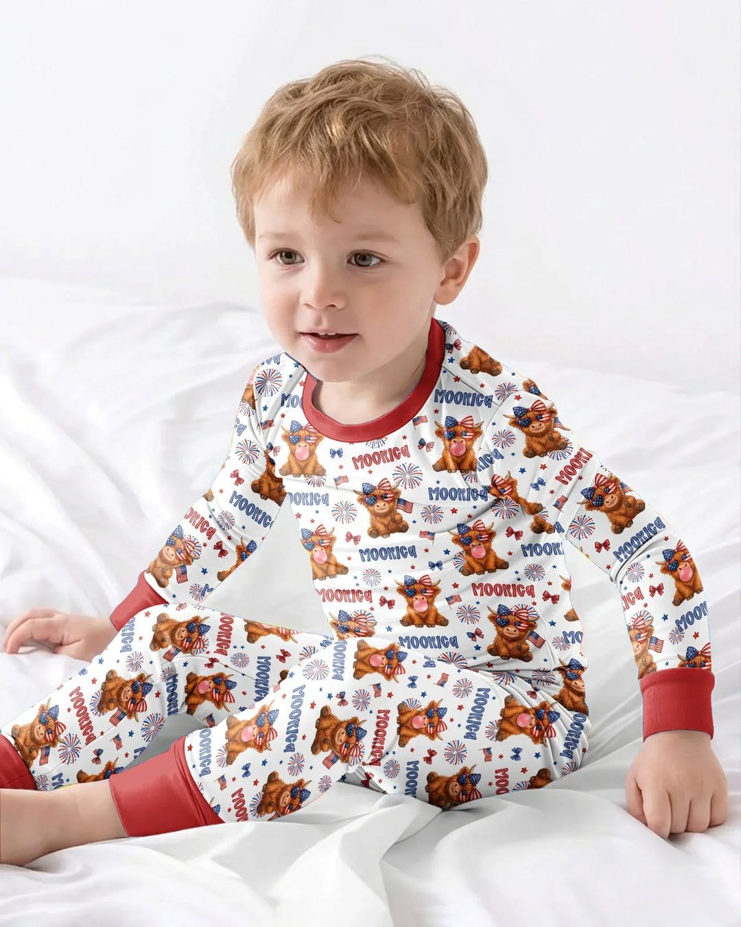 Moo-Rica Cowgirl Bamboo Two Piece Long Sleeve Pajama Set