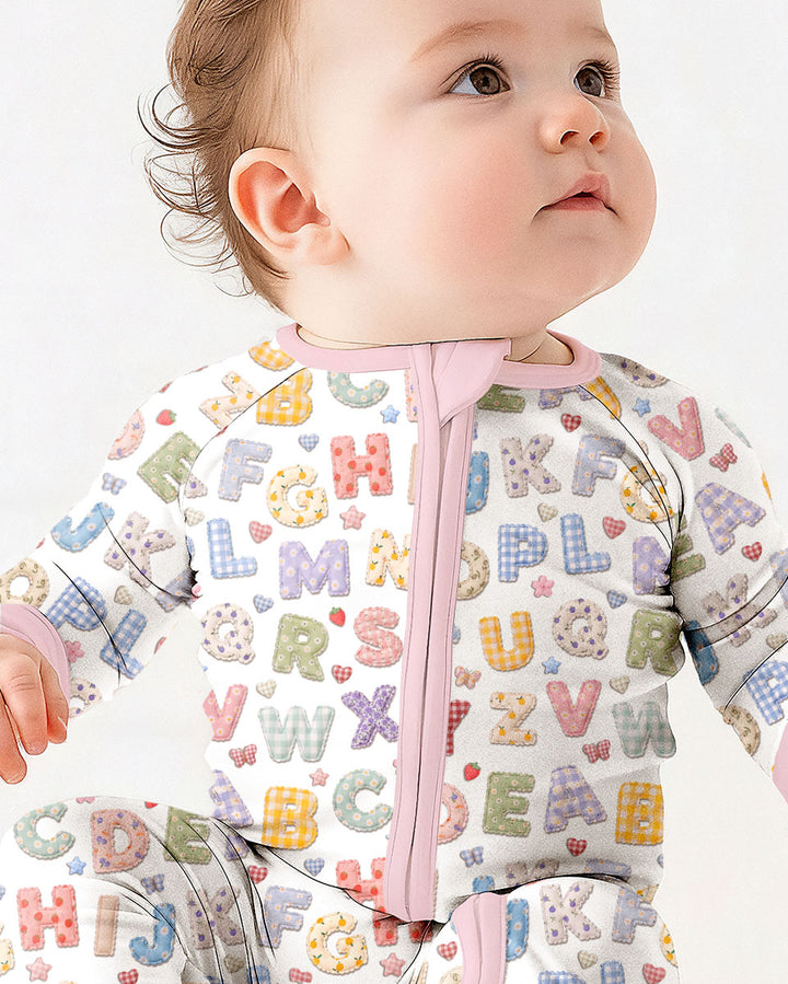 Fabric Alphabet Letters Bamboo Convertible Zippy