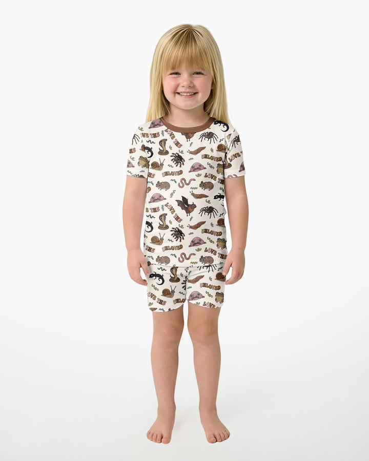 Love The Unloved Bamboo Two Piece Short Sleeve Shorts Pajama Set