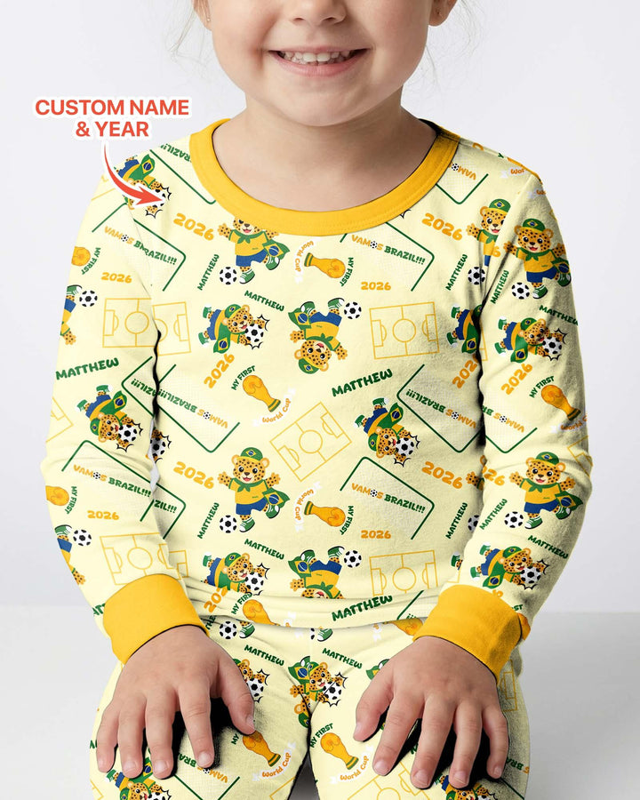 My First World Cup Bamboo Two Piece Long Sleeve Pajama Set
