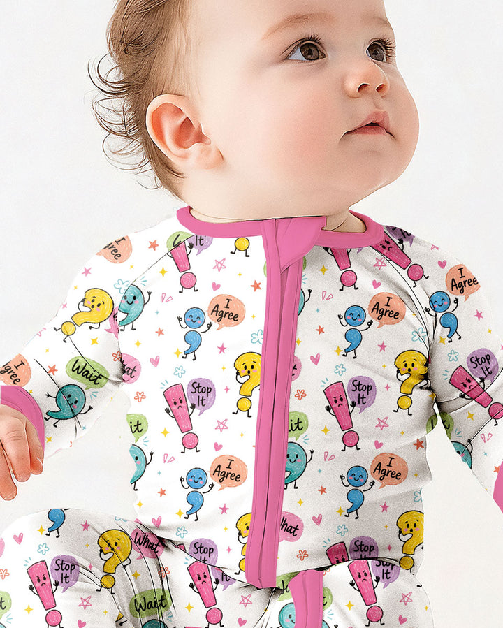 Punctuation Emotion Bamboo Convertible Zippy