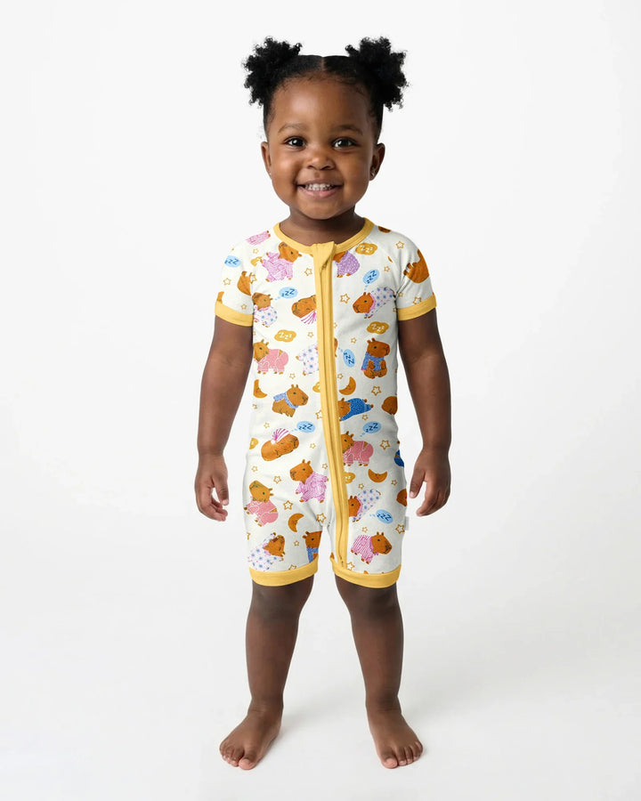 Capyjama Family Matching Bamboo Shorty Zippy