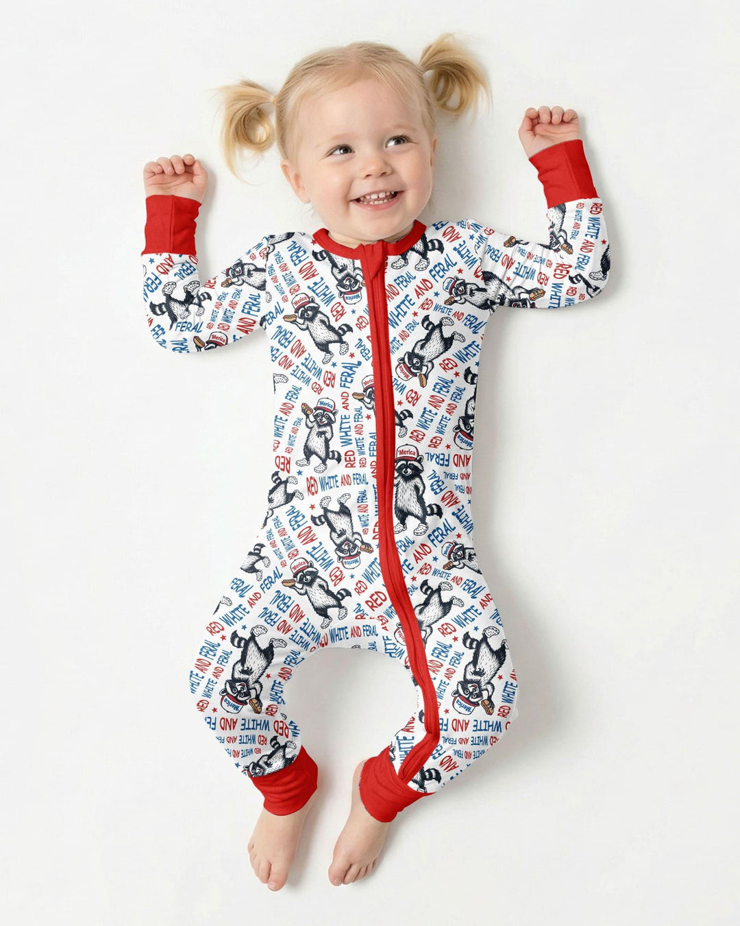 Red White and Feral Bamboo Convertible Zippy