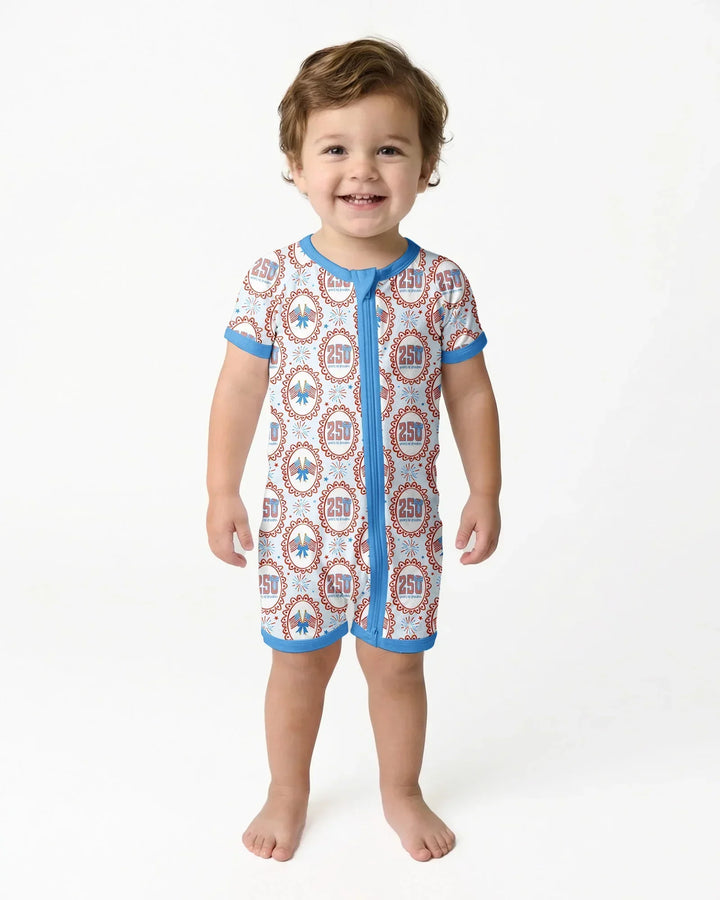 Patriotic Coquette Bamboo Shorty Zippy