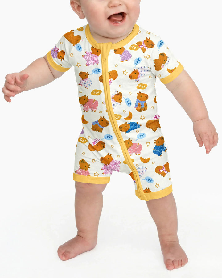Capyjama Family Matching Bamboo Shorty Zippy