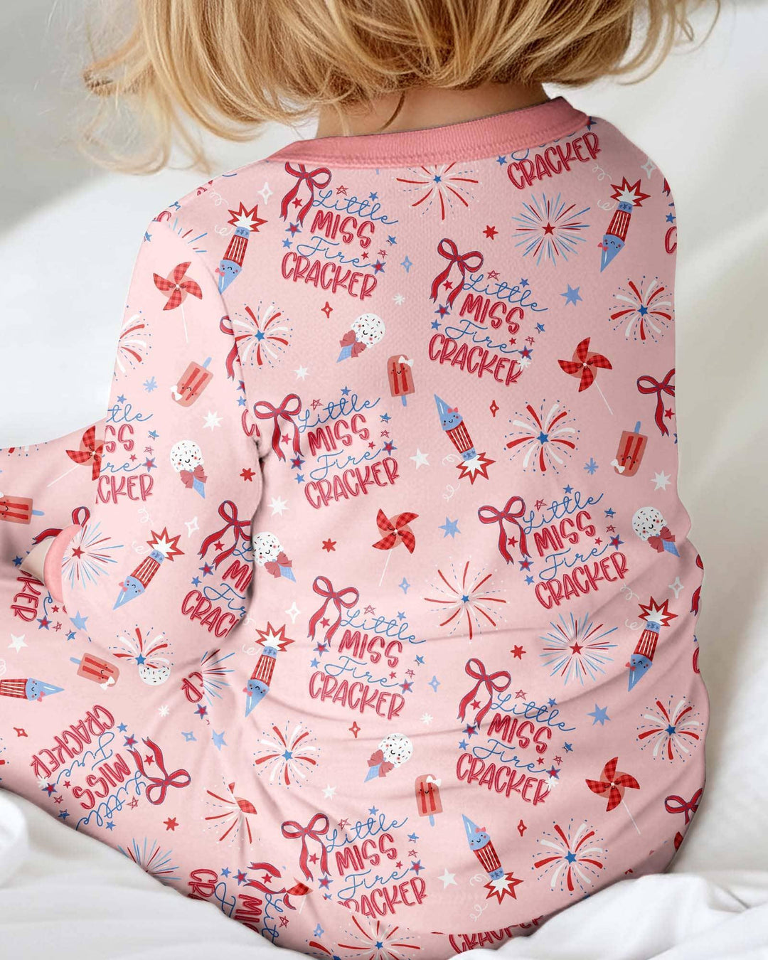Little Miss Firecracker 4th July Bamboo Convertible Zippy
