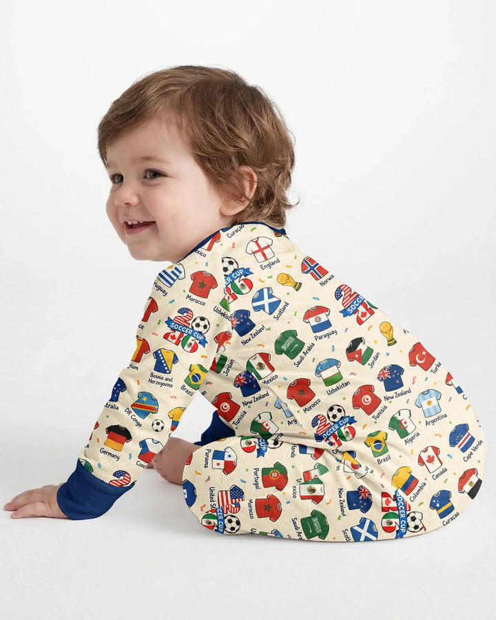 2026 Soccer World Jersey Flag Bamboo Convertible Zippy