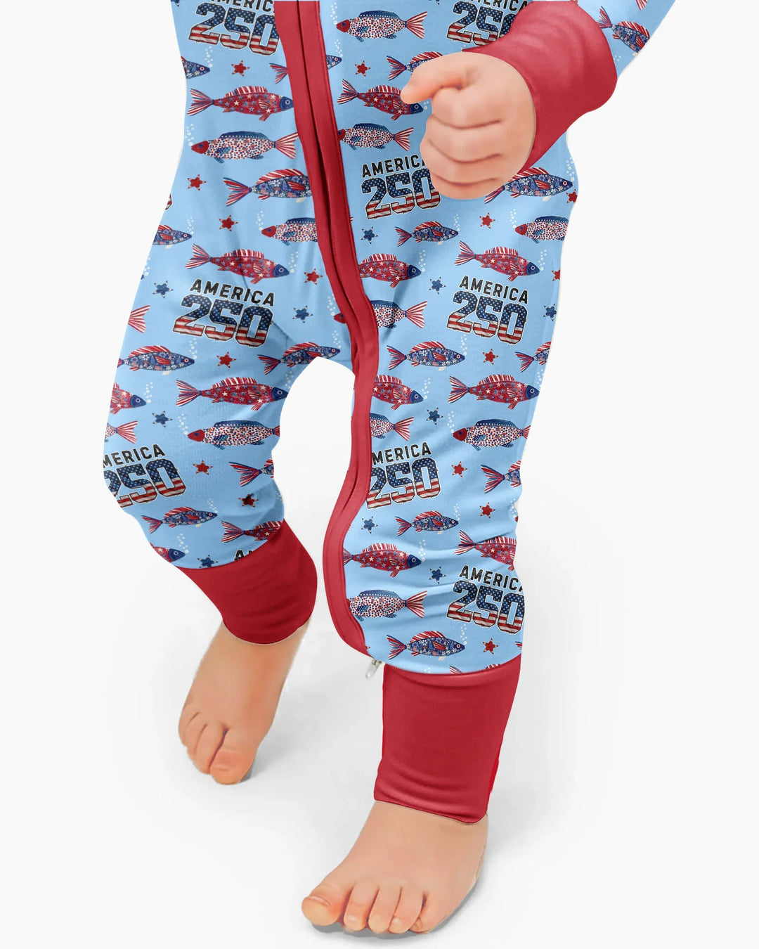 Stars and Stripes Fish Bamboo Convertible Zippy