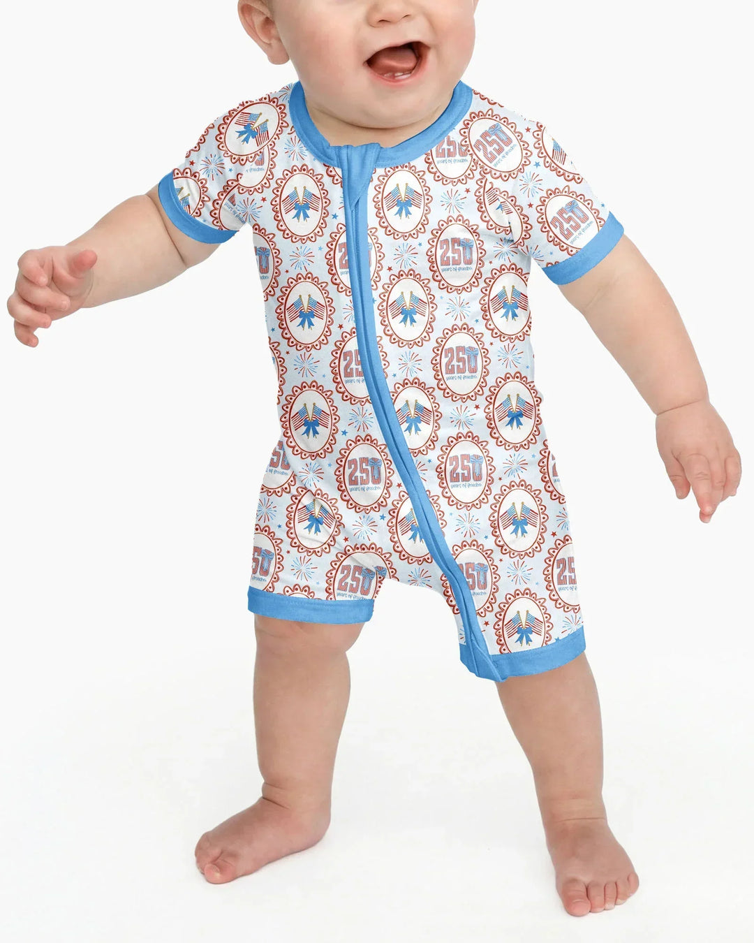 Patriotic Coquette Bamboo Shorty Zippy