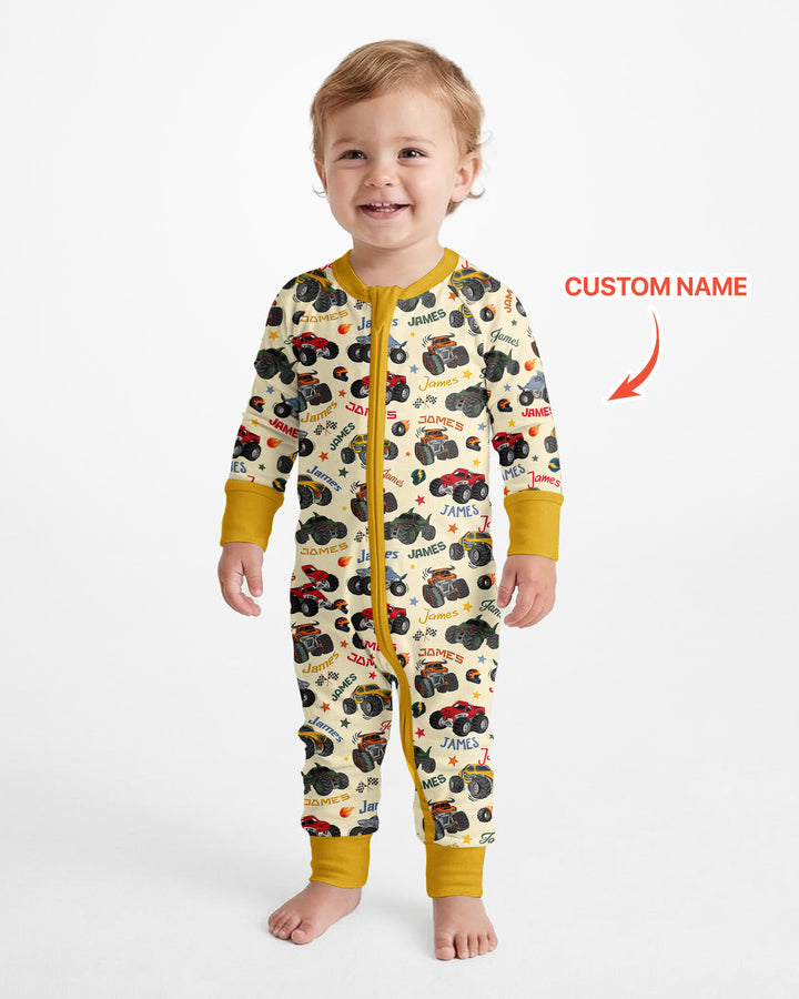 Personalized Monster Truck Bamboo Convertible Zippy