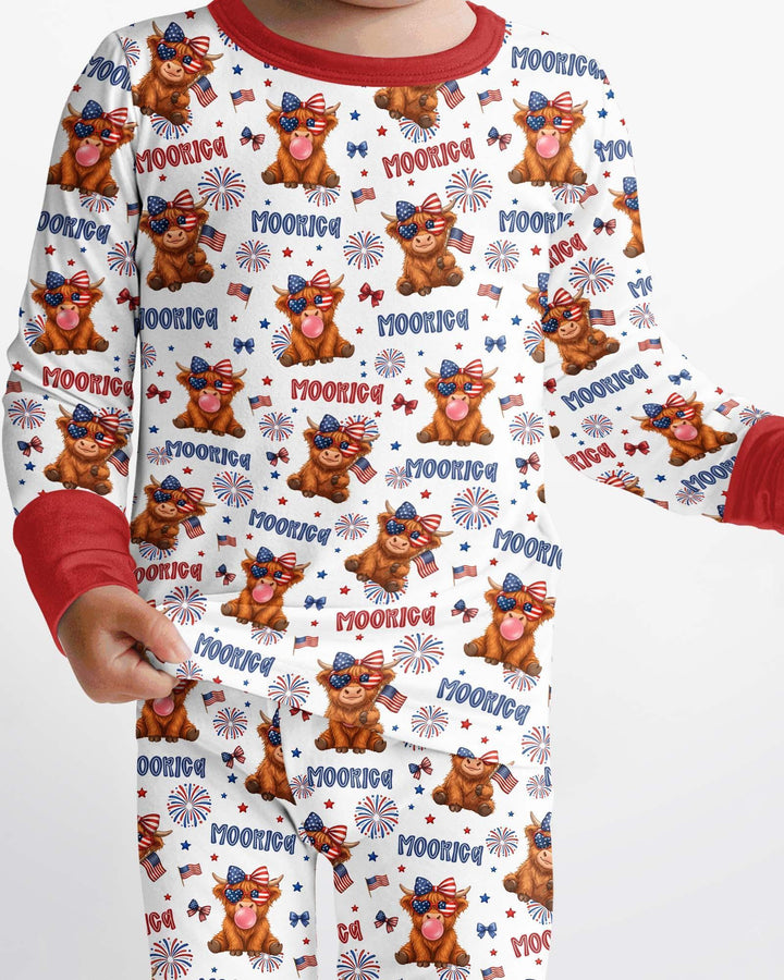 Moo-Rica Cowgirl Bamboo Two Piece Long Sleeve Pajama Set