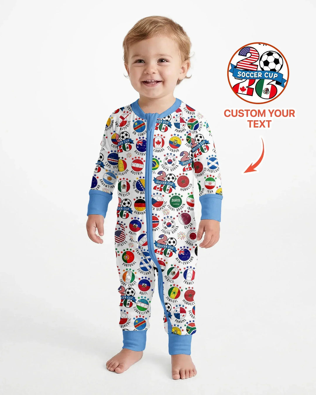 The World Plays Here 2026 Soccer Tour Bamboo Convertible Zippy