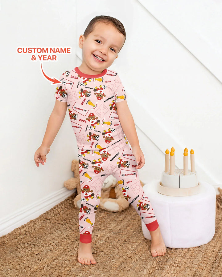 My First World Cup Bamboo Two Piece Short Sleeve Pajama Set
