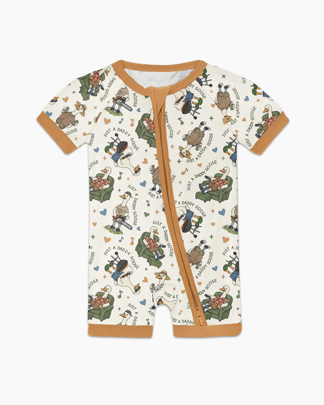 Just A Daddy Goose Family Matching Bamboo Shorty Zippy