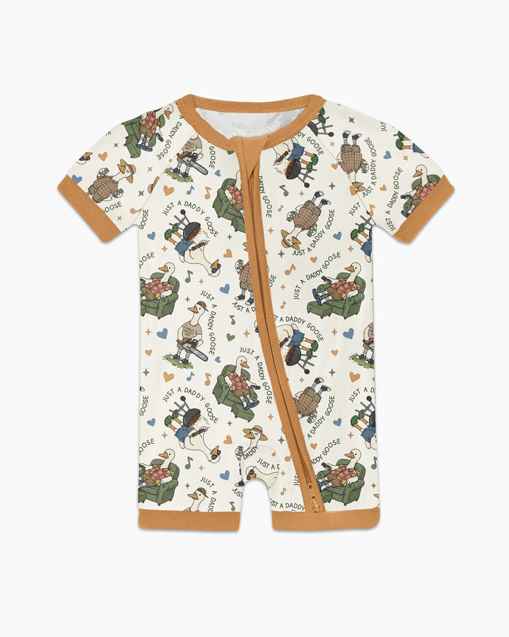 Just A Daddy Goose Family Matching Bamboo Shorty Zippy