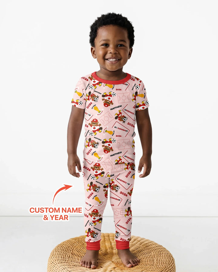 My First World Cup Bamboo Two Piece Short Sleeve Pajama Set