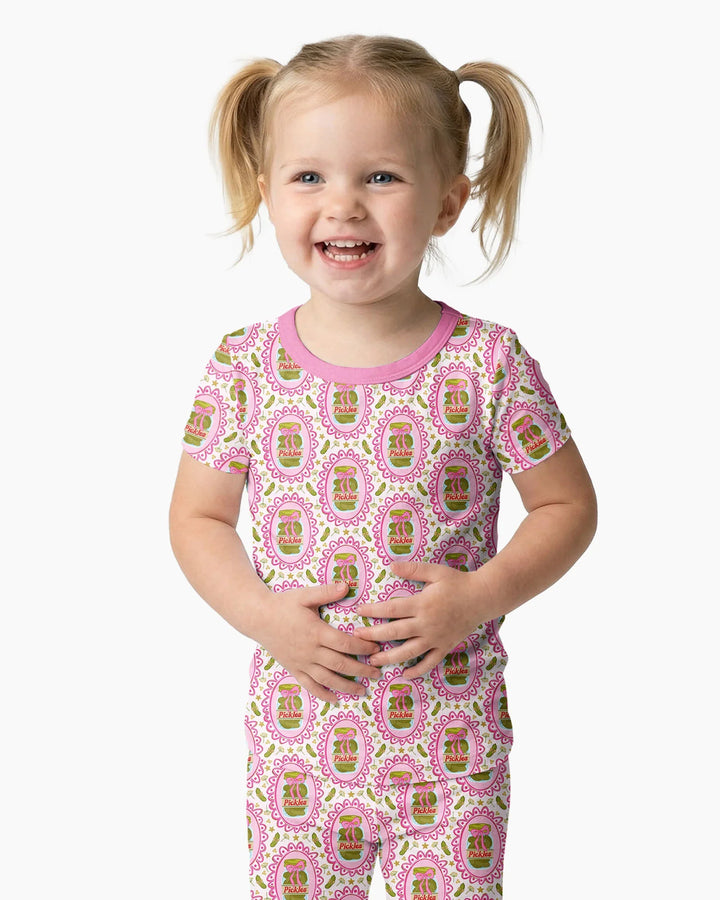 Pickle Coquette Bamboo Two Piece Short Sleeve Pajama Set