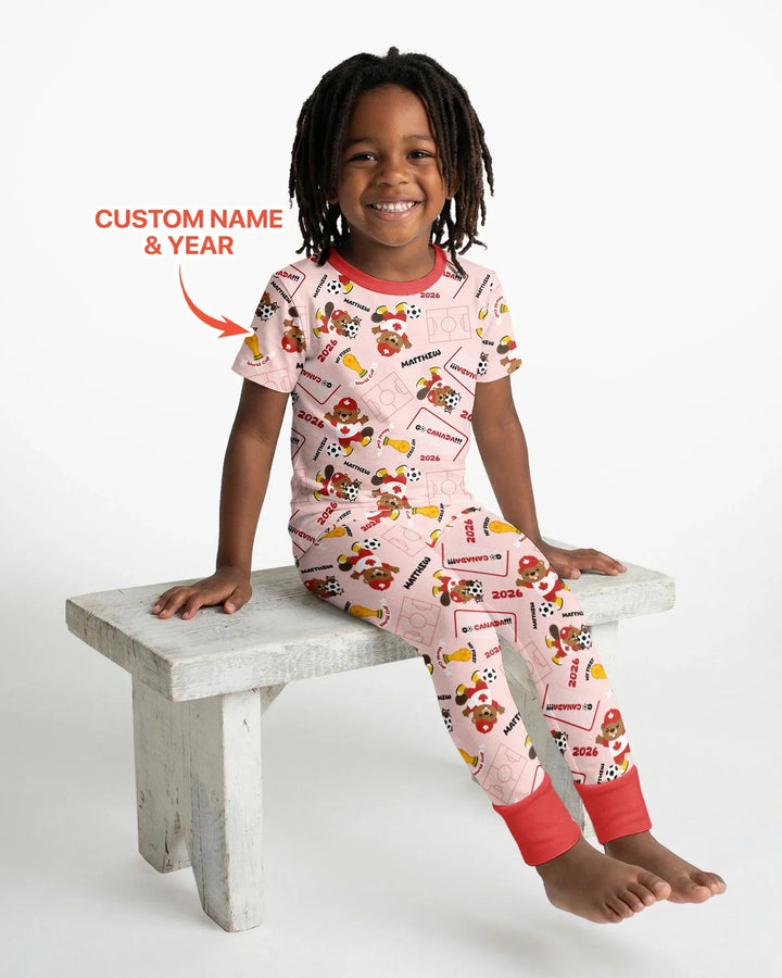 My First World Cup Bamboo Two Piece Short Sleeve Pajama Set