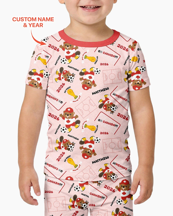 My First World Cup Bamboo Two Piece Short Sleeve Pajama Set