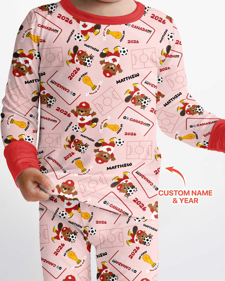 My First World Cup Bamboo Two Piece Long Sleeve Pajama Set