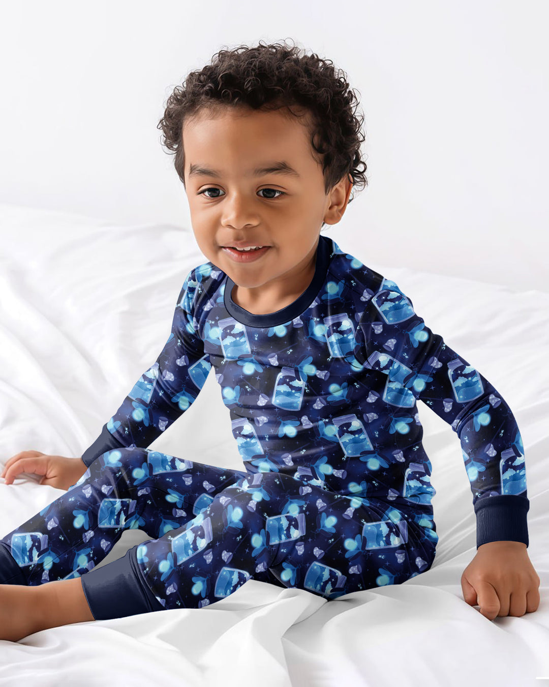 Template Bamboo Two Piece Long Sleeve Pyjamas Set