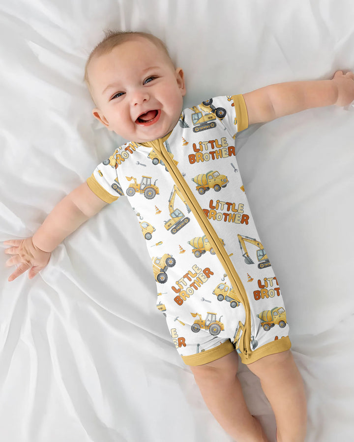 Custom Construction Matching Sibling Bamboo Shorty Zippy