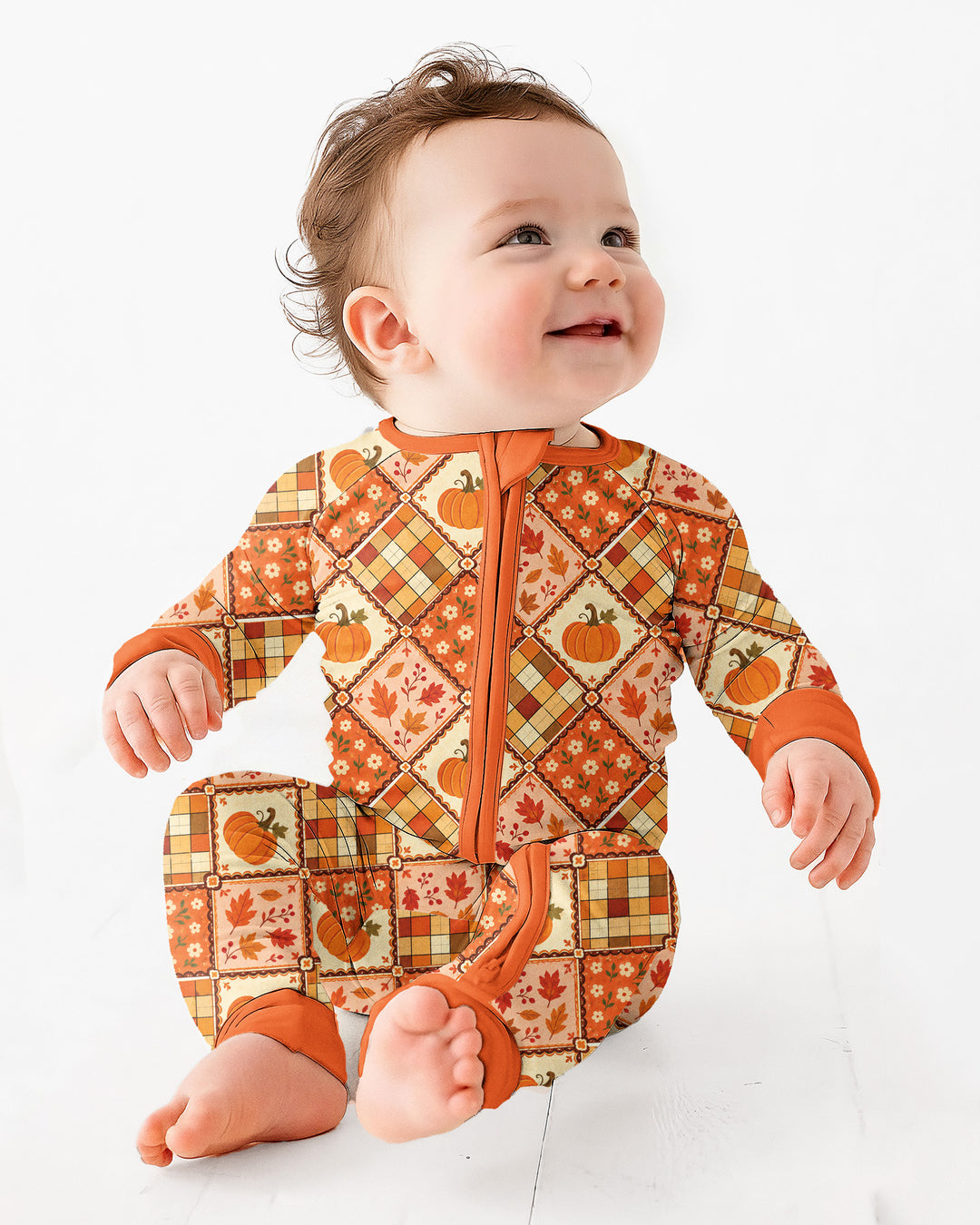 Fall Vintage Patchwork Bamboo Convertible Zippy