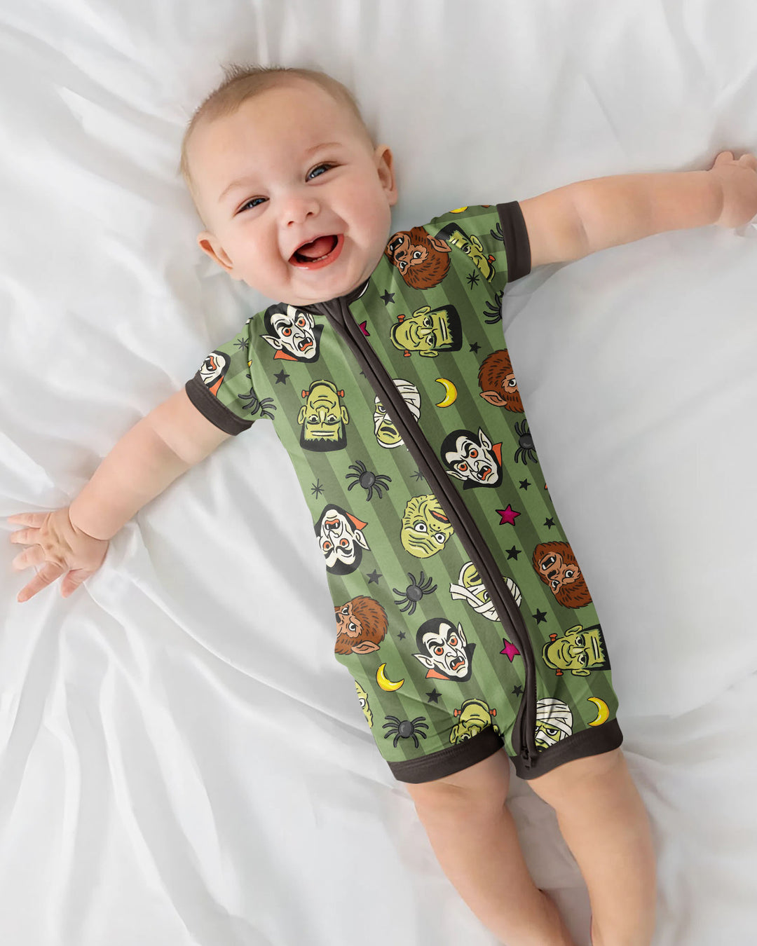 Creepy Crew Family Matching Bamboo Shorty Zippy