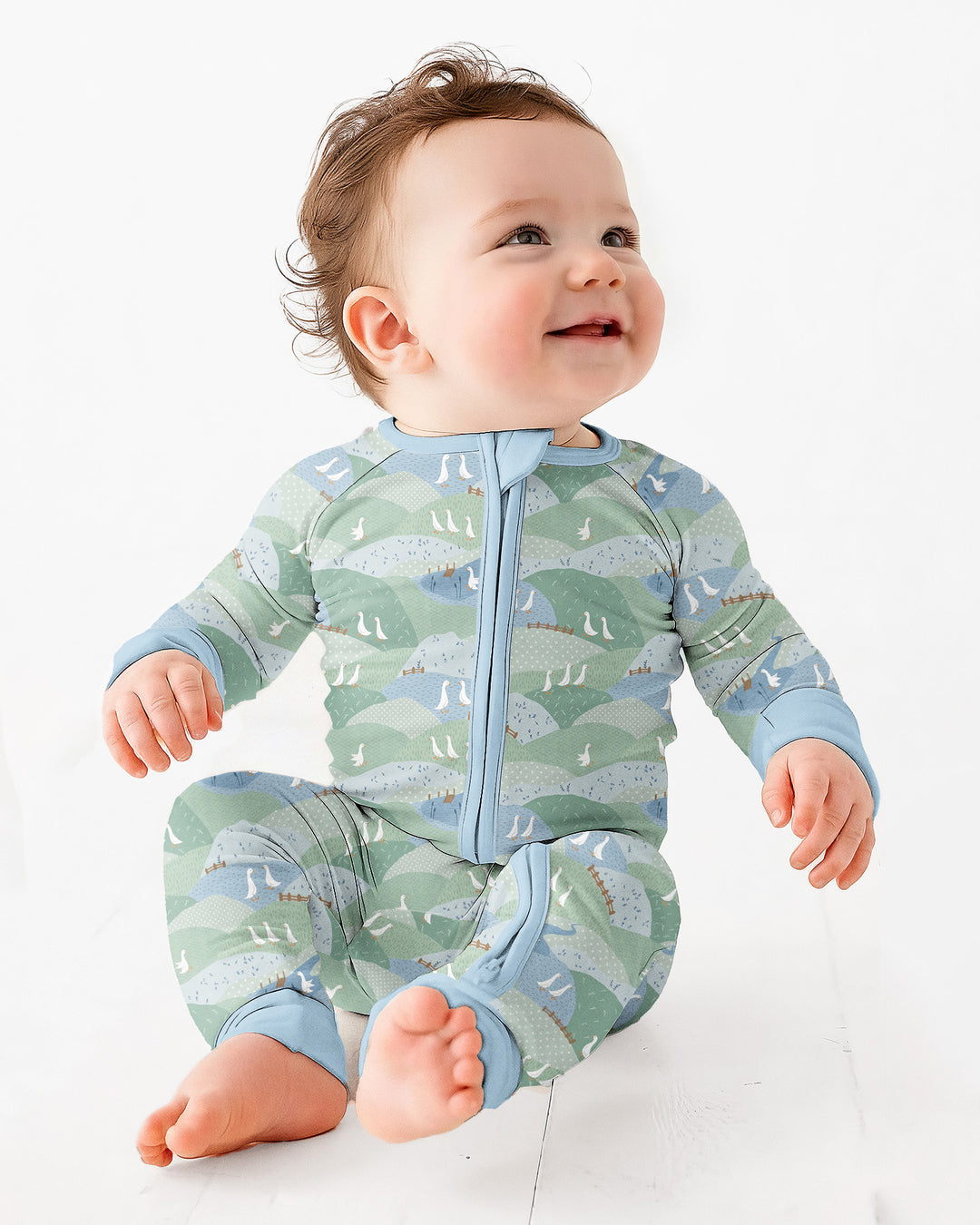 Wandering Geese Family Matching Bamboo Convertible Zippy